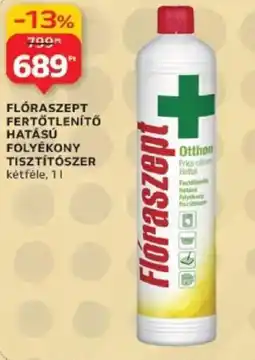 Auchan Flóraszept fertőtlenítő hatású folyékony tisztítószer ajánlat