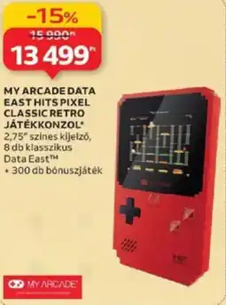 Auchan My Arcade data east hits pixel classic retro játékkonzol ajánlat