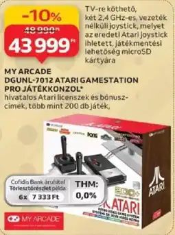 Auchan My Arcade DGUNL-7012 Atari gamestation ajánlat