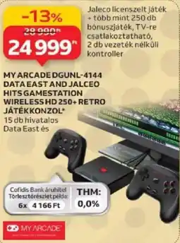 Auchan My Arcade DGUNL-4144 data east and jalceo hits gamestation wireless HD 250+ retro játékkonzol ajánlat