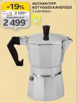 Auchan Auchan Tipp kotyogós kávéfőző ajánlat