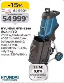 Auchan Hyundai HYD-524A ágaprító ajánlat
