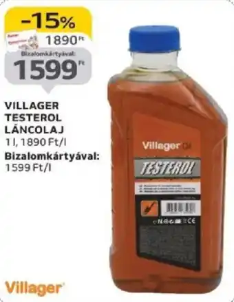 Auchan Villager testerol láncolaj ajánlat