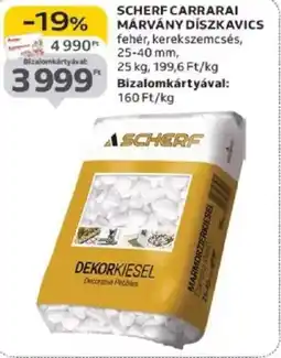 Auchan Scherf Carrarai márvány díszkavics ajánlat