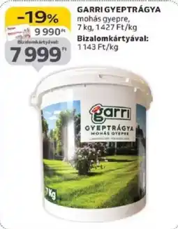 Auchan Garri gyeptrágya ajánlat