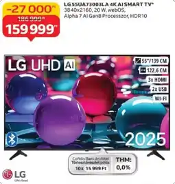 Auchan LG 55UA73003LA 4K AI Smart TV ajánlat