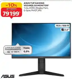 Auchan Asus TUF Gaming VG249QL3A monitor ajánlat