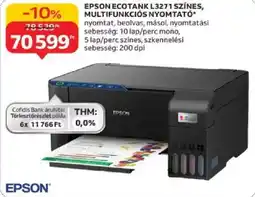 Auchan Epson EcoTank l3271 színes, multifunkciós nyomtató ajánlat