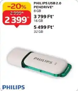 Auchan Philips USB 2.0 pendrive ajánlat