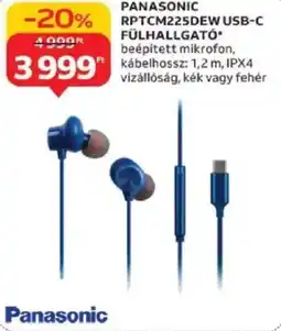 Auchan Panasonic RPTCM225DEW USB-C fülhallgató ajánlat