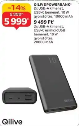 Auchan Qilive Powerbank ajánlat