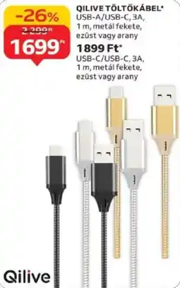 Auchan Qilive töltőkábel ajánlat