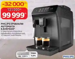 Auchan Philips EP0820/00 automata kávéfőző ajánlat