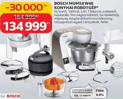 Auchan Bosch MUM5XW40 konyhai robotgép ajánlat