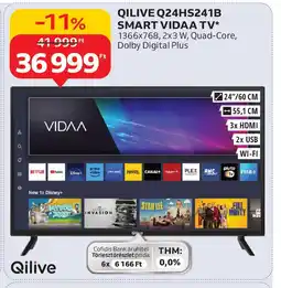 Auchan Qilive Q24HS241B Smart Vidaa TV ajánlat