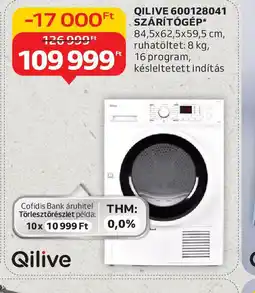 Auchan Qilive 600128041 Szárítgép ajánlat