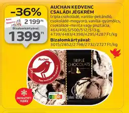 Auchan Auchan Kedvenc Családi Jégkrém ajánlat