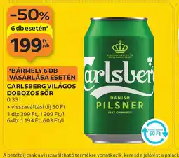 Auchan Carlsberg Világos Dobozos Sör ajánlat