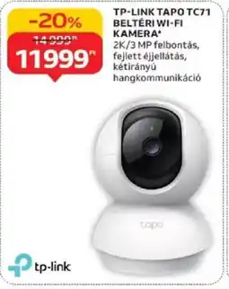 Auchan Tp-link tapo tc71 beltéri wi-fi kamera ajánlat