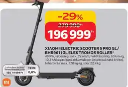 Auchan Xiaomi electric scooter 5 pro GL/BHR9611GL elektromos roller ajánlat