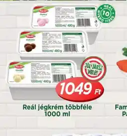 Real Reál jégkrém többféle ajánlat