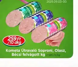 Real Kometa Útraval Soproni, Olasz, Bécsi felvágott ajánlat