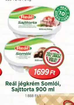 Real Reál jégkrém Somli, Sajttorta ajánlat