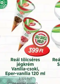 Real Reál tölcséres jégkrém ajánlat