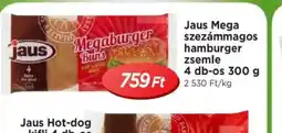 Real Jaus Mega szezámmagos hamburger zsemle ajánlat