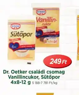 Real Dr. Oetker családi csomag Vanillincukor, Sütőpor ajánlat