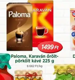 Real Paloma, Karaván őrölt-pörkölt kávé ajánlat