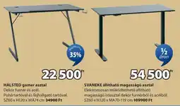 JYSK HALSTED GAMER ASZTAL ajánlat