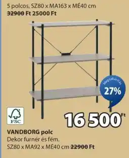 JYSK VANDBORG polc ajánlat