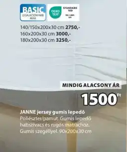 JYSK JANNE jersey gumis lepedő ajánlat