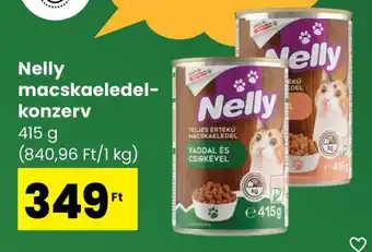 Spar Nelly macskaeledel-konzerv ajánlat