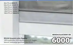 JYSK BOLGA fényzáró rolós függöny ajánlat