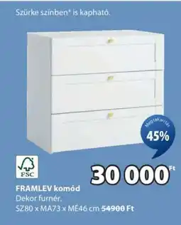 JYSK FRAMLEV KOMÓD ajánlat