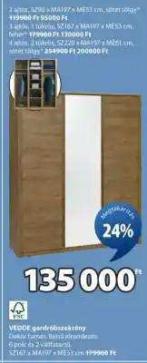 JYSK VEDDE gardróbszekrény ajánlat