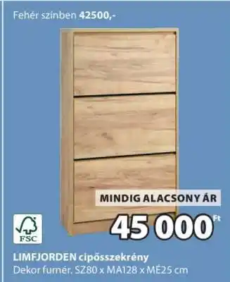 JYSK LIMFJORDEN cipősszekrény ajánlat
