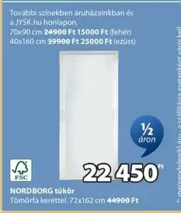 JYSK NORDORG tükör ajánlat
