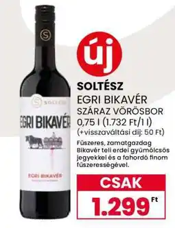 Spar Soltész Egri Bikavér Száraz Vörösbor ajánlat