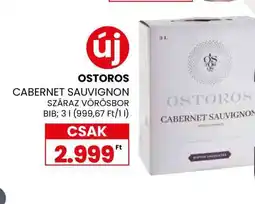 Spar OSTOROS CABERNET SAUVIGNON ajánlat