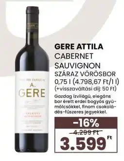 Spar Gere Attila Cabernet Sauvignon ajánlat