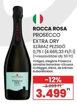 Spar Rocca Rosa Prosecco Extra Dry ajánlat