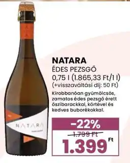 Spar NATARA ÉDES PEZSGŐ ajánlat
