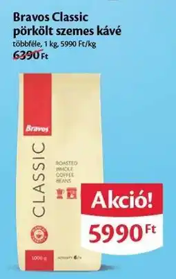 EcoFamily Bravos Classic pörkölt szemes kávé ajánlat