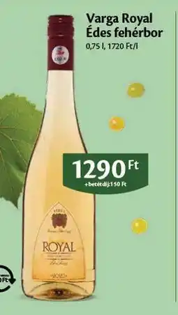 EcoFamily Varga Royal Édes fehérbor ajánlat