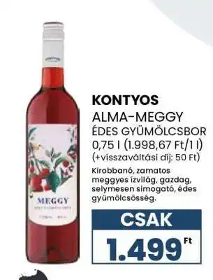 Spar KONTYOS ALMA-MEGGY ÉDES GYÜMÖLCSBOR ajánlat
