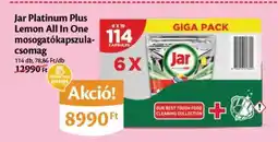 EcoFamily Jar Platinum Plus Lemon All In One mosogatókapszulacsomag ajánlat
