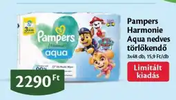 EcoFamily Pampers Harmonie Aqua nedves törlőkendő ajánlat